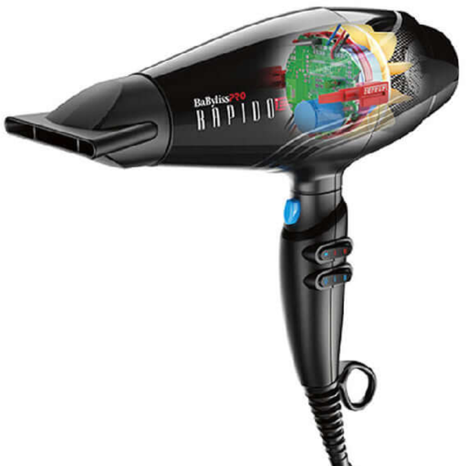 Babylisspro Ferrari Rapido Hair Dryer 2000 Watts, Black #Bf7000