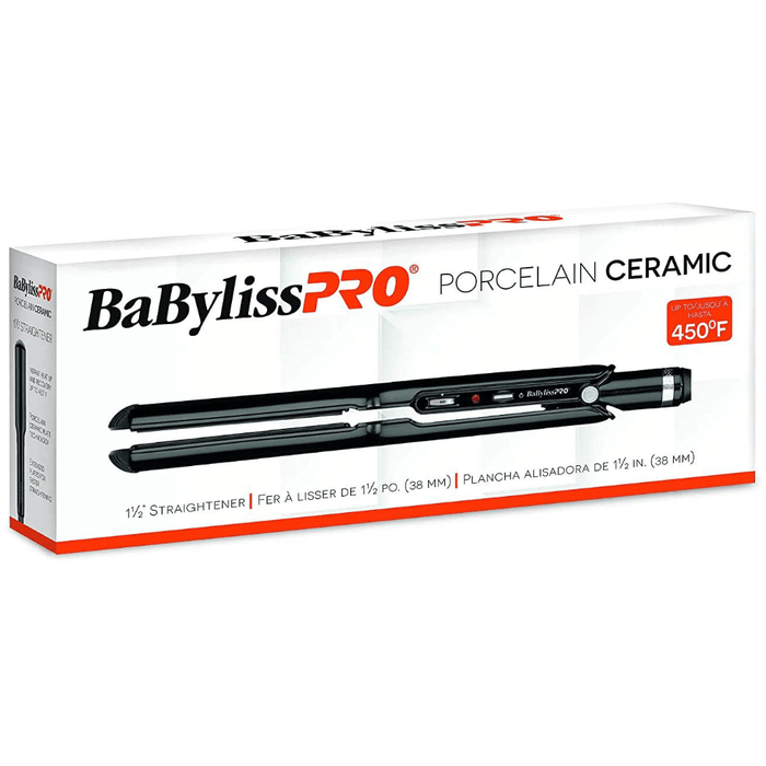 Babylisspro Porcelain Ceramic 1" Or 1.5" Or 2" Straightening Iron #Bp9557Uc Or #Bp9559Uc Or #Bp9561Uc