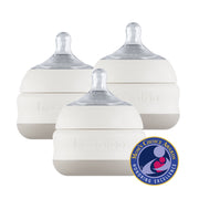 Babaloo babaloo bottle set of 3 White Smoke Bleu / 5 oz,Bleu / 8 oz,Creme / 5 oz,Creme / 8 oz