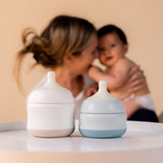 Babaloo babaloo bottle set of 3 Tan Bleu / 5 oz,Bleu / 8 oz,Creme / 5 oz,Creme / 8 oz