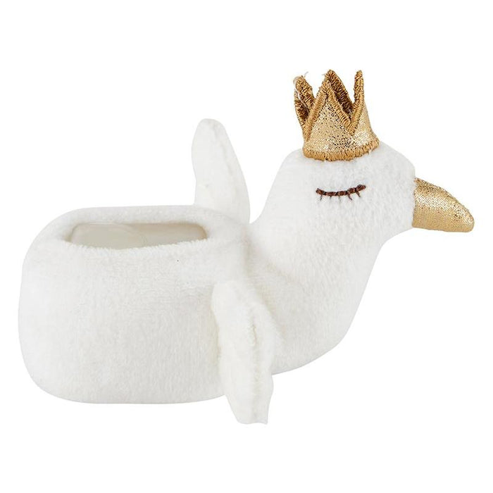 Baby Gift Serene Swan Comfort Toy for Baby in White | Boo-boos Relief Toy | 4.25"