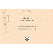Lizush ORGANIC BABY POWDER - Talc Free