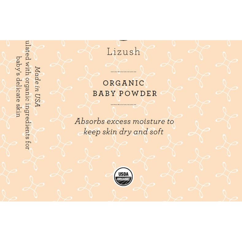 Lizush ORGANIC BABY POWDER - Talc Free