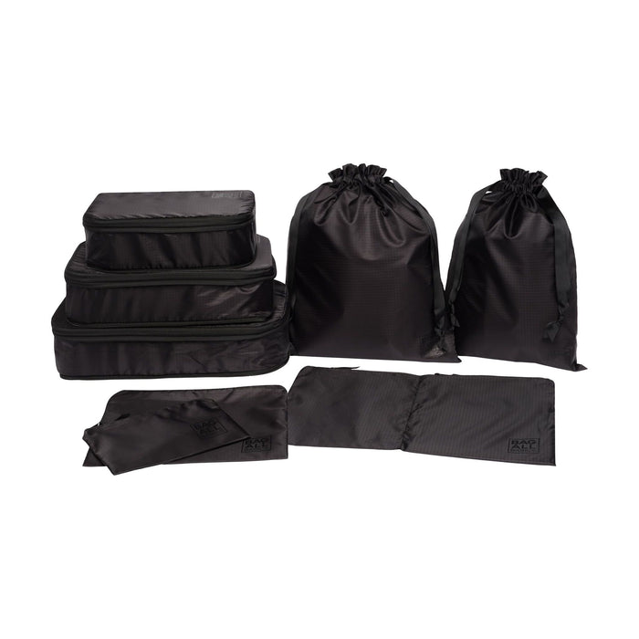 Bag-All - Compression Cubes & Packing Bags Set, 8-Pack, Black