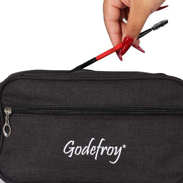 GodefroyBeauty Beauty Tools Bundle With Toiletry Bag Eyebrow brush