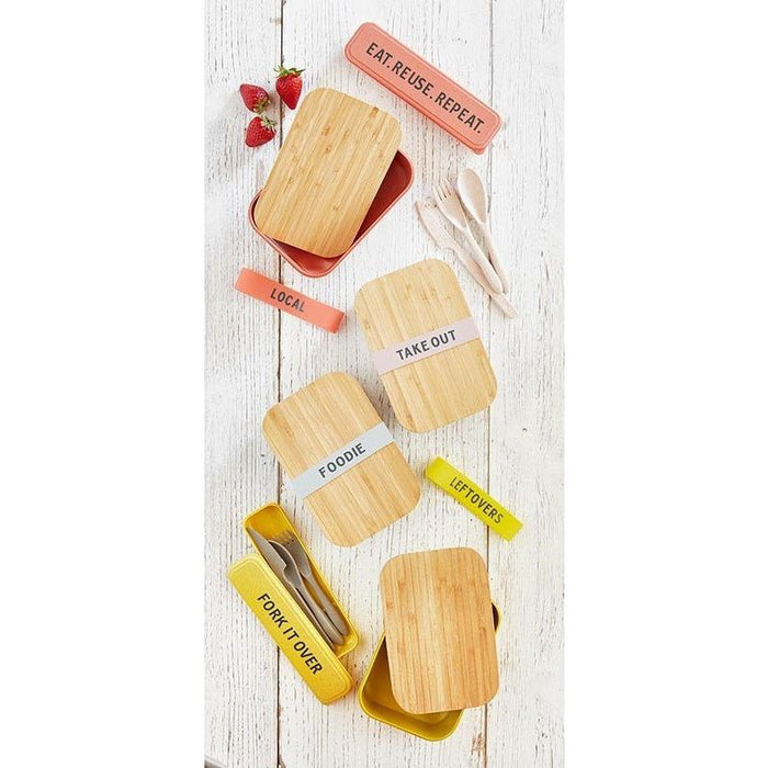 The Bullish Store - Bamboo Lunch Box 3 Pack For Meal Prep