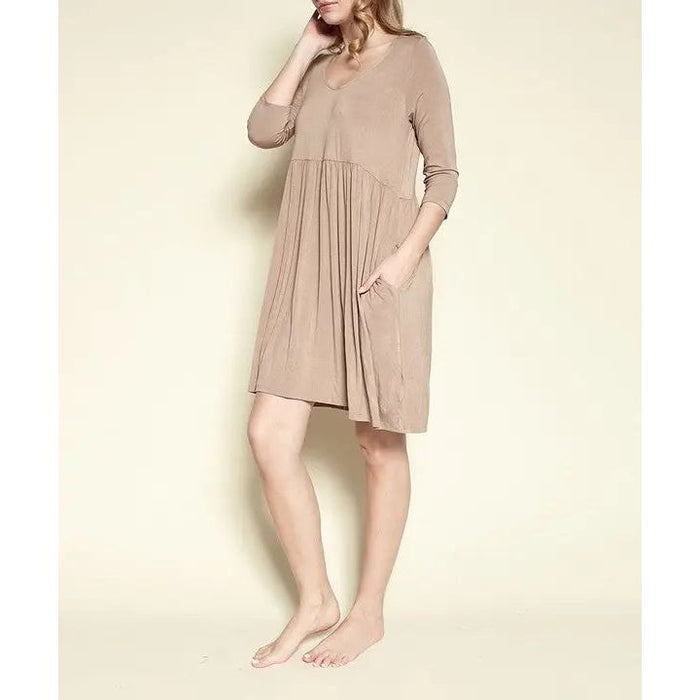 Bamboo Loose Fit Babydoll Dress