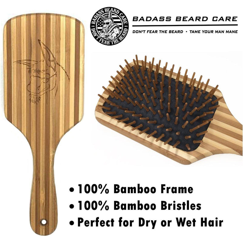 Badass Beard Care Wood Bristle Beard Brush BRUSH