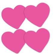 Peelz Pink Fashion Icon Heart Shaped Overpatch Tape - Pump Peelz Patch Medical Tape