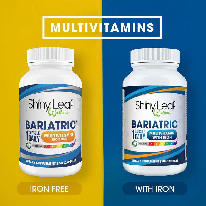 Bariatric Multivitamin Iron-Free (Once-a-day Vegetarian Capsule) Shiny Leaf