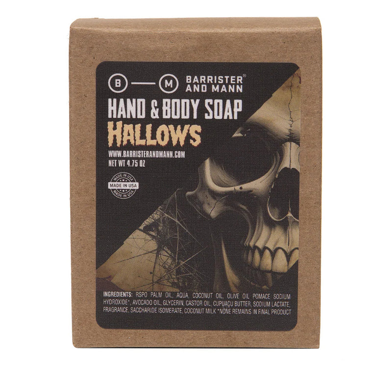 Barrister & Mann Barrister & Mann Hallows Hand & Body Soap 4.75 Oz Bar Soap