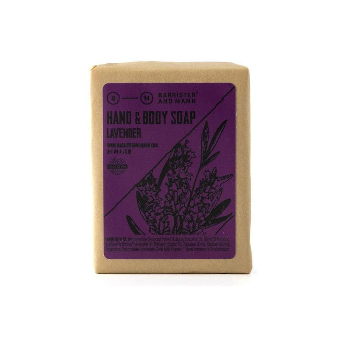 Barrister & Mann Lavender Hand & Body Soap 4.75 Oz
