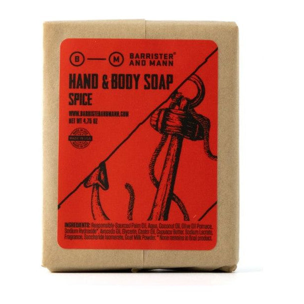 Barrister & Mann Spice Hand & Body Soap 4.75 Oz