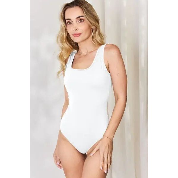 Basic Bae Square Neck Sleeveless Bodysuit