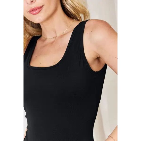 Basic Bae Square Neck Sleeveless Bodysuit