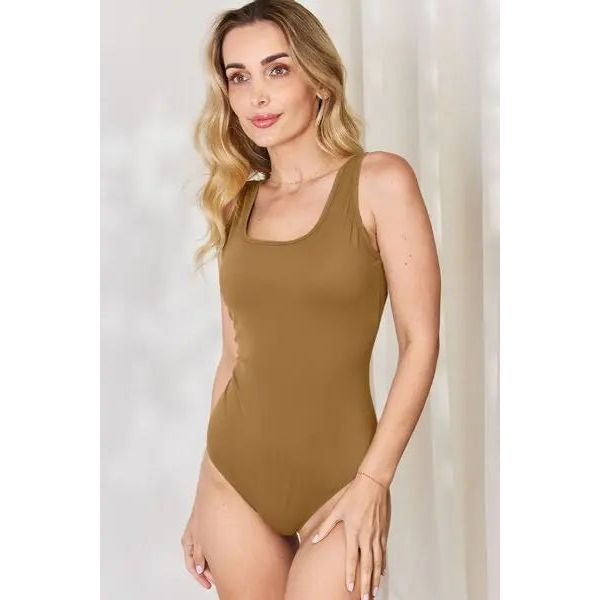 Basic Bae Square Neck Sleeveless Bodysuit