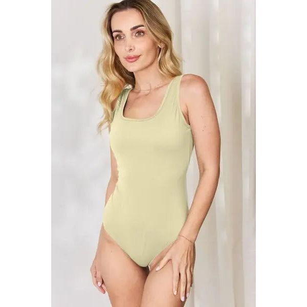 Basic Bae Square Neck Sleeveless Bodysuit