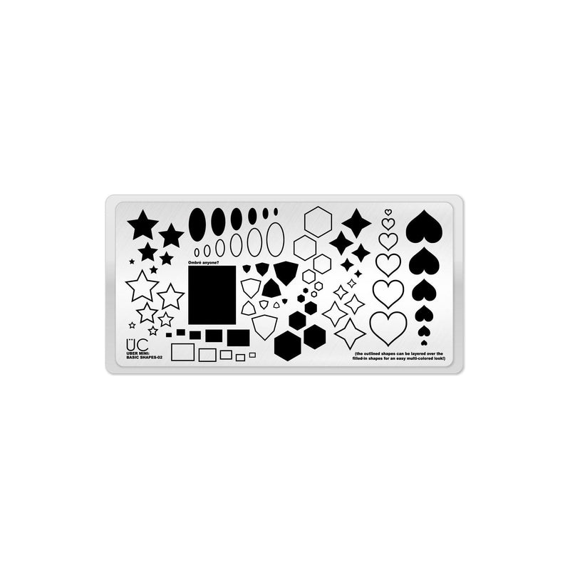 UberChic Beauty Basic Shapes-02 Stamping Plate