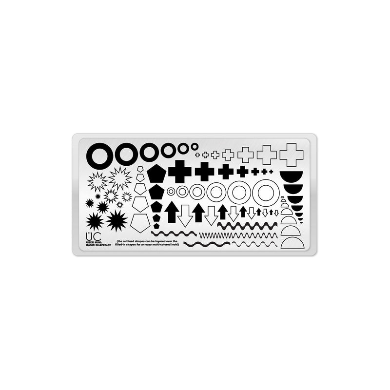 UberChic Beauty Basic Shapes-03 Stamping Plate