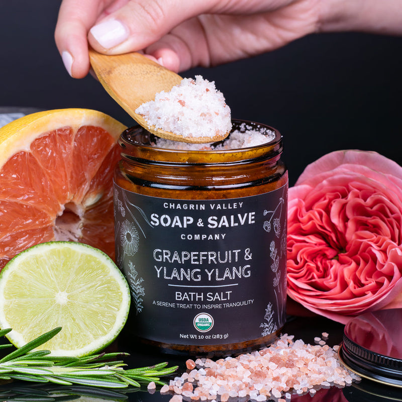 Chagrin Valley Soap & Salve Bath Salt: Grapefruit Ylang Ylang Bath Salt