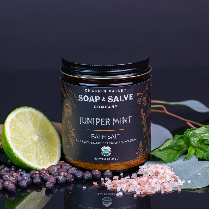 Chagrin Valley Soap & Salve Bath Salt: Juniper Mint Bath Salt