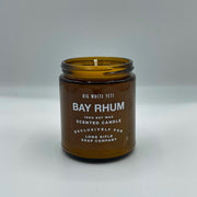Long Rifle Soap Co. Bay Rhum Candle by Big White Yeti | 9 oz Amber Jar Candle
