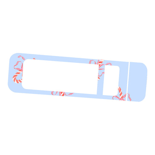 Peelz Candy Cane Lane Bayer Contour Next Glucometer Sticker - Pump Peelz Peelz/Stickers