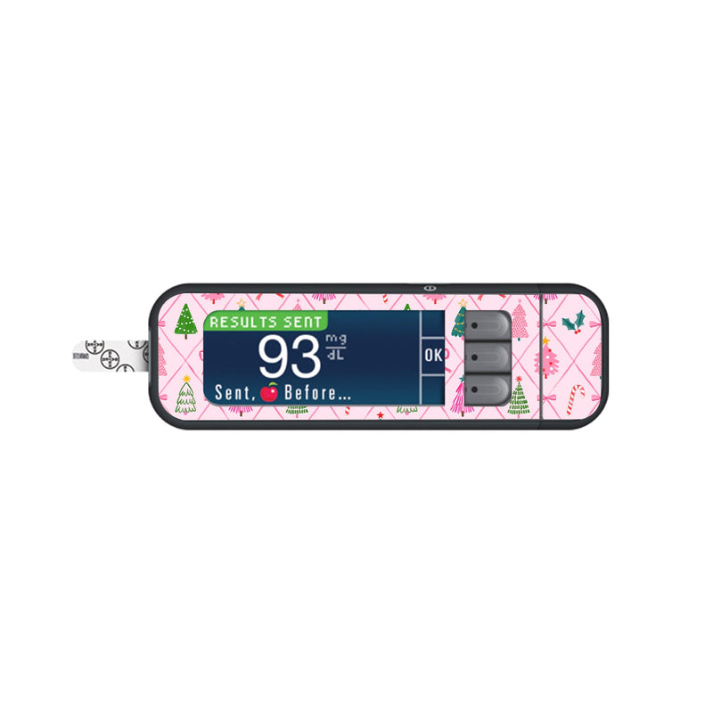 Peelz Coquette Christmas Bayer Contour Next Glucometer Sticker - Pump Peelz Peelz/Stickers