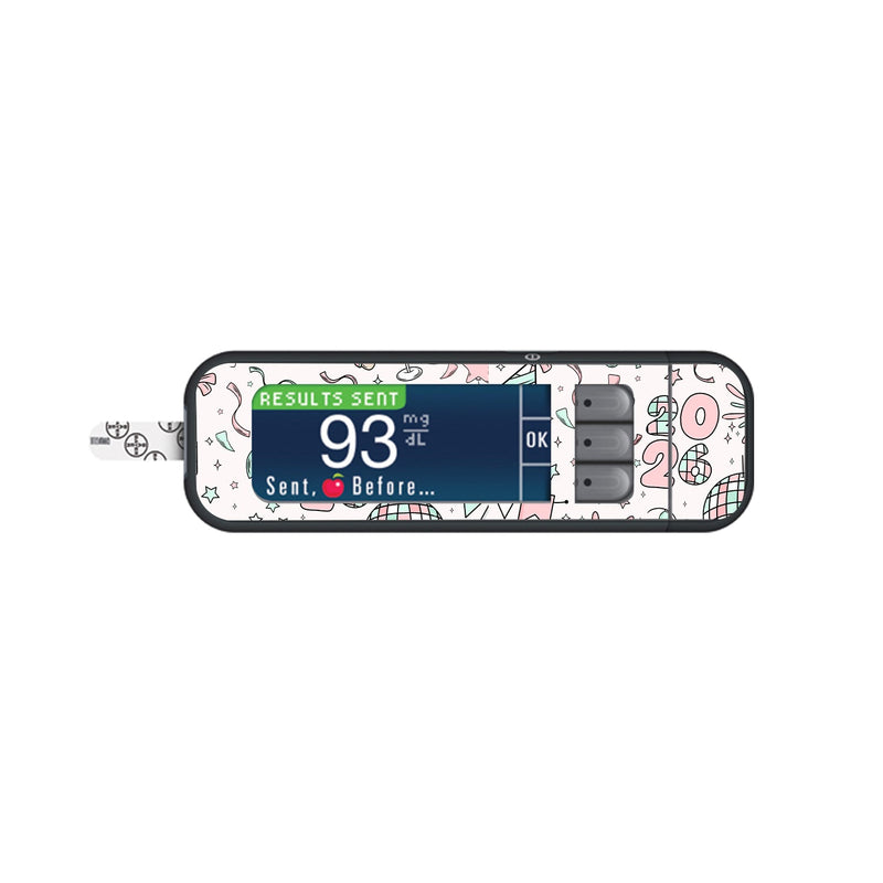 Peelz Cheers to '26 Bayer Contour Next Glucometer Sticker - Pump Peelz Peelz/Stickers