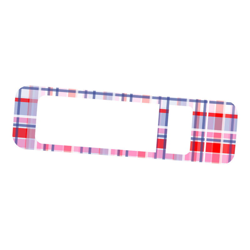 Peelz Party Plaid Bayer Contour Next Glucometer Sticker - Pump Peelz Peelz/Stickers