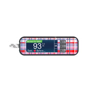 Peelz Party Plaid Bayer Contour Next Glucometer Sticker - Pump Peelz Peelz/Stickers