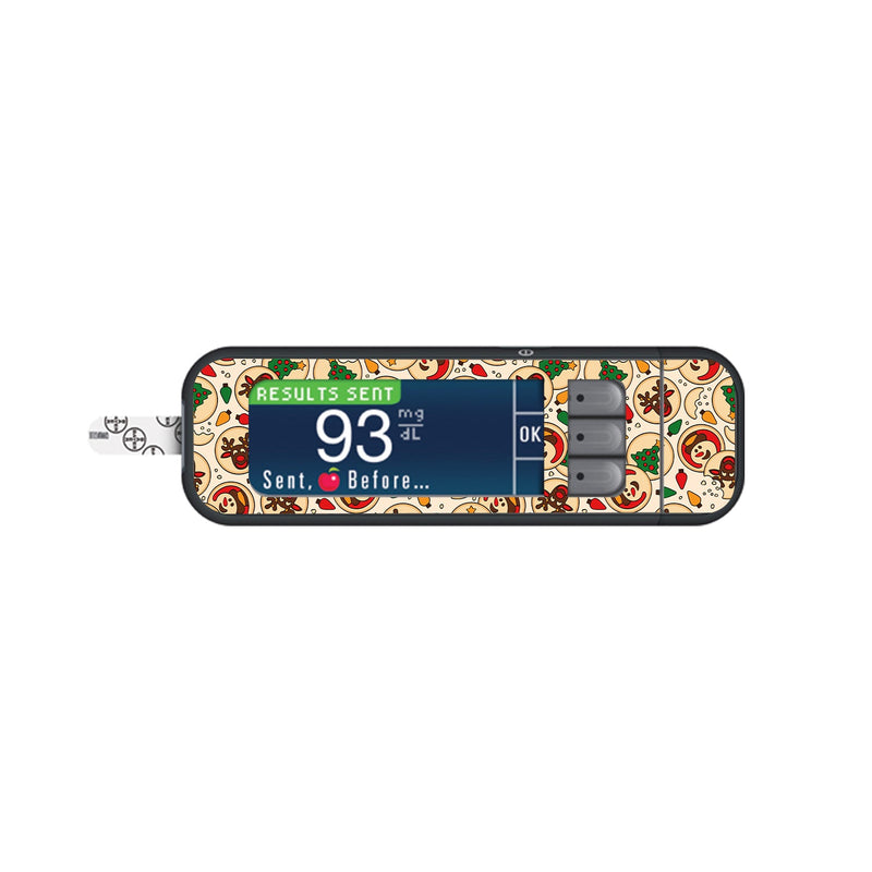 Peelz Santa's Cookies Bayer Contour Next Glucometer Sticker - Pump Peelz Peelz/Stickers
