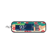 Peelz Retro Noel Bayer Contour Next Glucometer Sticker - Pump Peelz Peelz/Stickers