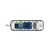 Peelz Poinsettia Parade Bayer Contour Next Glucometer Sticker - Pump Peelz Peelz/Stickers