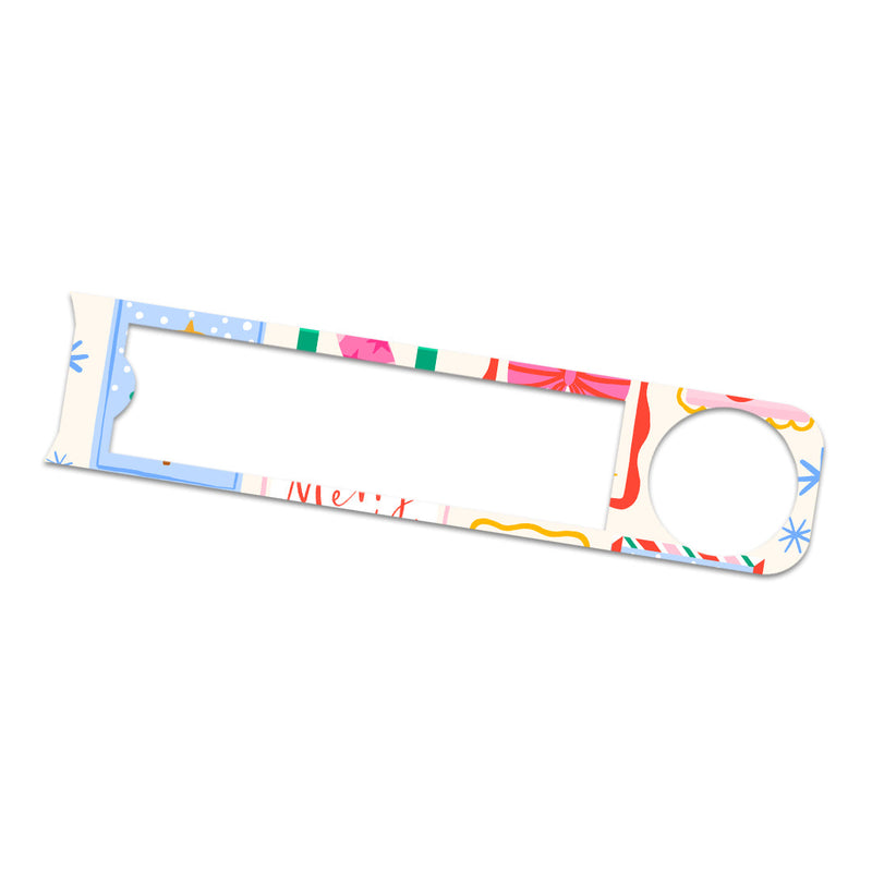 Peelz Holiday Greetings Bayer Contour© Next One Glucometer Sticker - Pump Peelz Peelz/Stickers