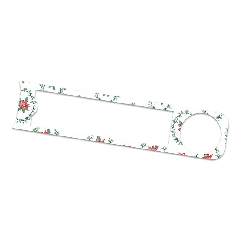 Peelz Poinsettia Parade Bayer Contour© Next One Glucometer Sticker - Pump Peelz Peelz/Stickers
