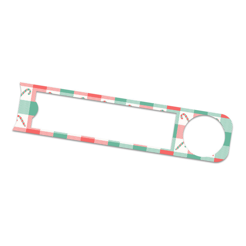 Peelz Peppermint Plaid Bayer Contour© Next One Glucometer Sticker - Pump Peelz Peelz/Stickers