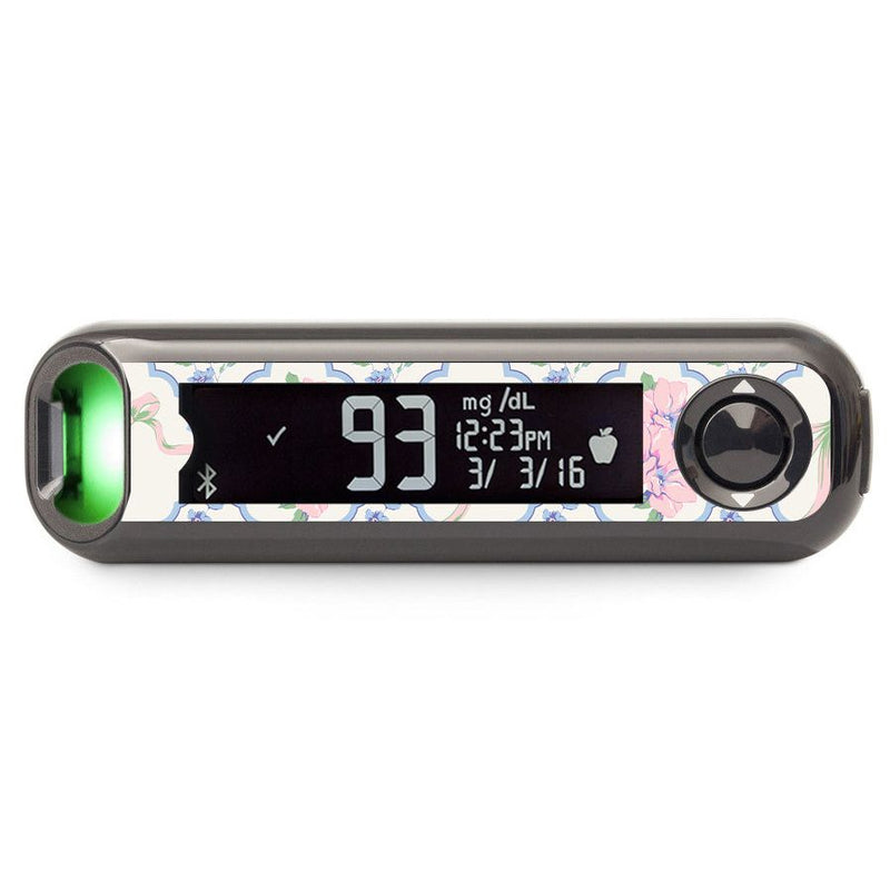 Peelz Spring Coquette Bayer Contour© Next One Glucometer Sticker - Pump Peelz Peelz/Stickers
