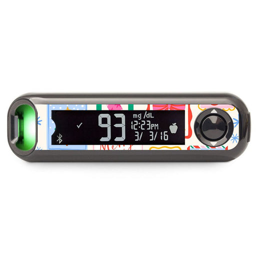 Peelz Holiday Greetings Bayer Contour© Next One Glucometer Sticker - Pump Peelz Peelz/Stickers