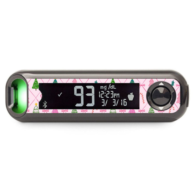 Peelz Coquette Christmas Bayer Contour© Next One Glucometer Sticker - Pump Peelz Peelz/Stickers