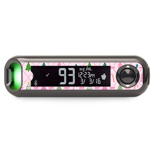 Peelz Coquette Christmas Bayer Contour© Next One Glucometer Sticker - Pump Peelz Peelz/Stickers