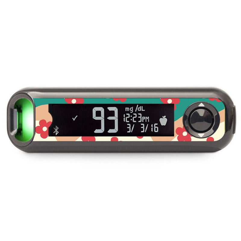 Peelz Retro Noel Bayer Contour© Next One Glucometer Sticker - Pump Peelz Peelz/Stickers