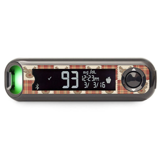 Peelz Rustic Reindeer Bayer Contour© Next One Glucometer Sticker - Pump Peelz Peelz/Stickers
