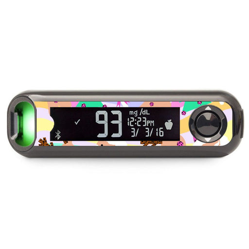 Peelz Christmas Pastel Sticker for Bayer Contour© Next One Glucometer Peelz/Stickers