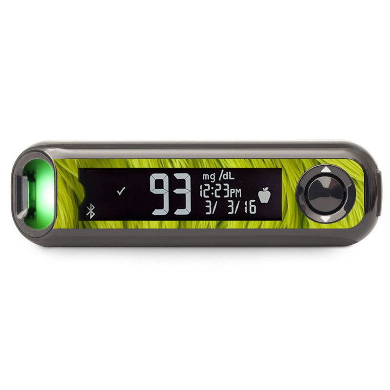 Peelz Green Fur Sticker for Bayer Contour© Next One Glucometer Peelz/Stickers