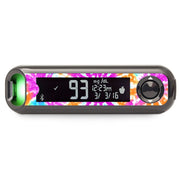 Peelz Neon Tie Dye Bayer Contour© Next One Glucometer Peelz/Stickers