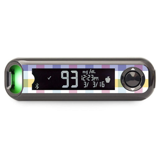 Peelz Spring Plaid Bayer Contour© Next One Glucometer Peelz/Stickers