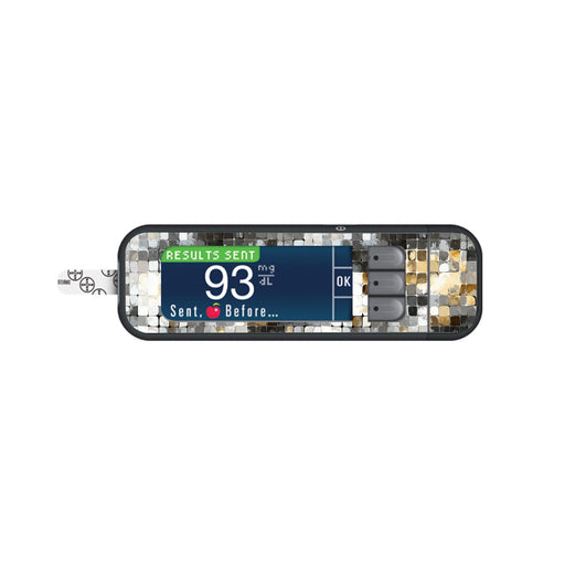 Peelz Champagne Glow Sticker for Bayer Contour Next Glucometer Peelz/Stickers