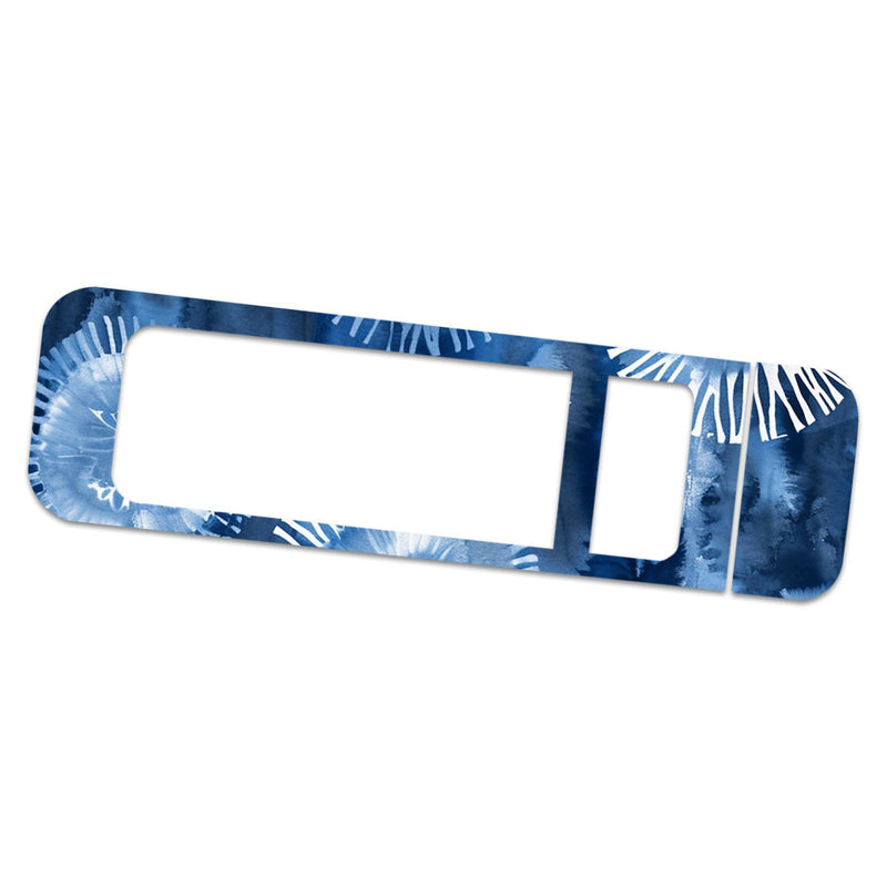 Peelz Monochrome Blue Tie Dye Sticker for Bayer Contour Next Glucometer Peelz/Stickers
