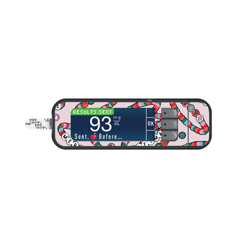 Peelz Merry Swiftmas Sticker for Bayer Contour Next Glucometer Peelz/Stickers